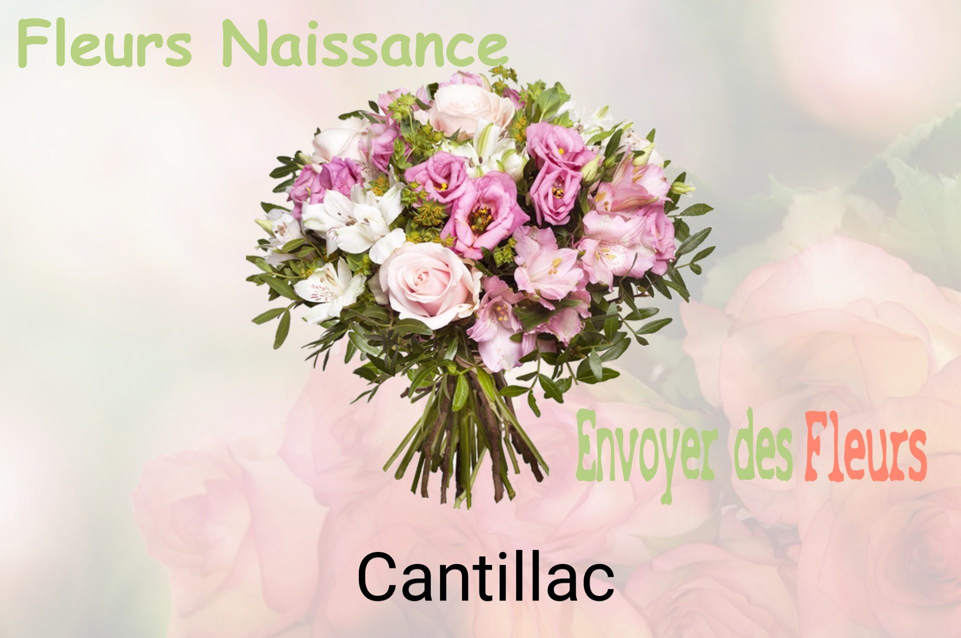 Bouquet de fleurs de naissance livré à Cantillac